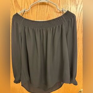 Express Black Off-Shoulder Blouse